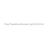 Dog Platelet antibodies IgA ELISA kit